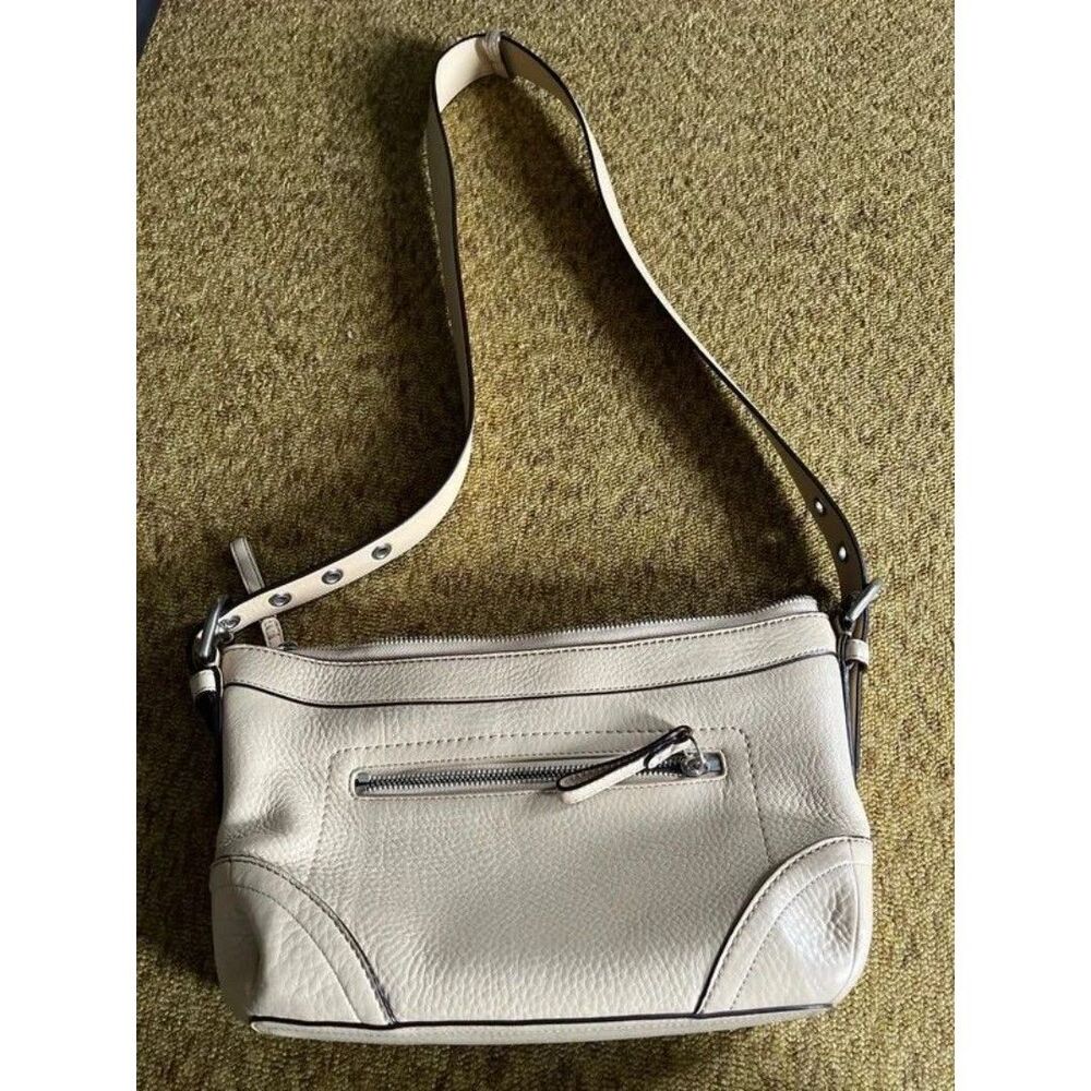 Coach F12321 Tan Pebbled Leather Shoulder Bag Hobo Vintage Y2K